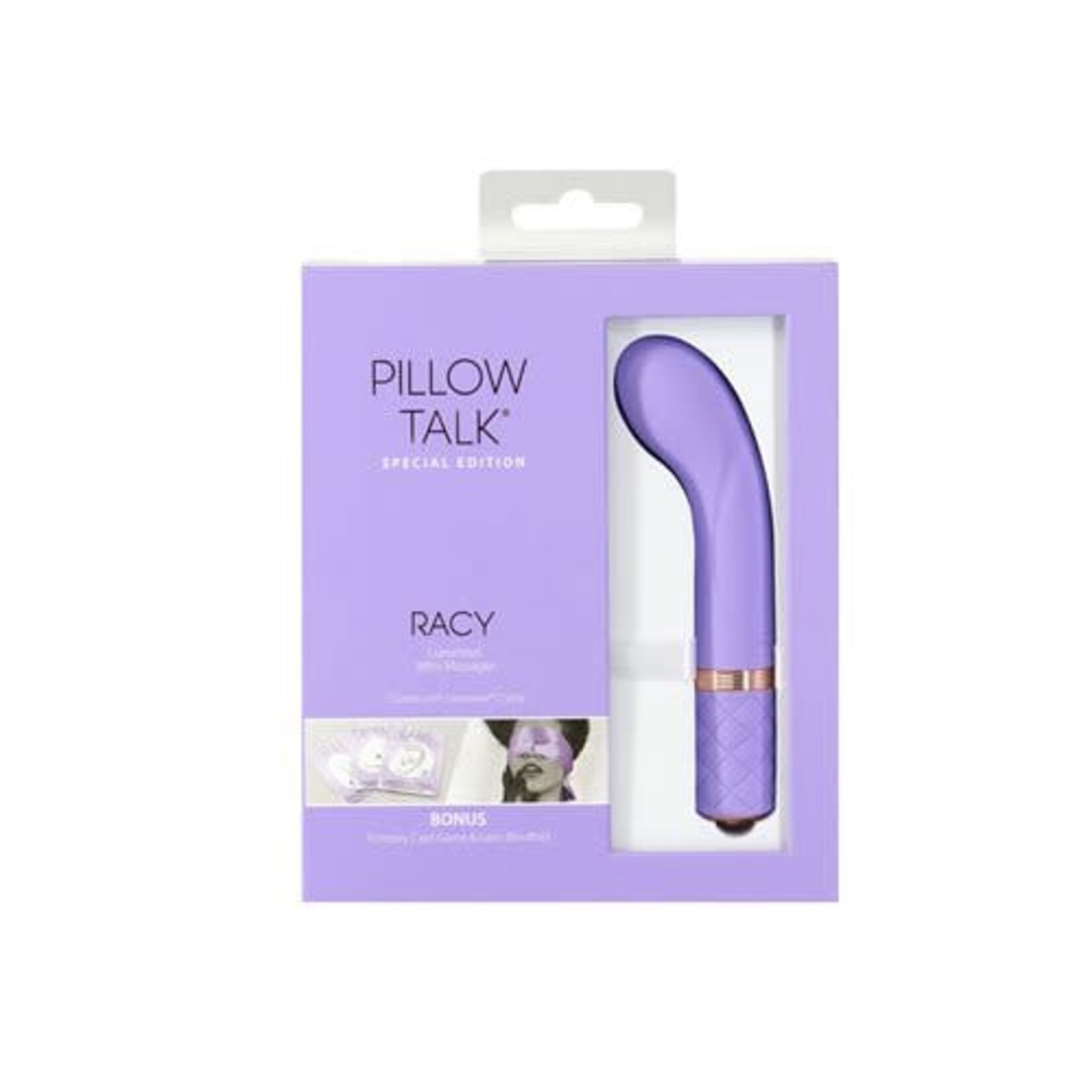 PILLOW TALK - SPECIAL EDITION RACY - LUXURIOUS MINI MASSAGER - RECHARGEABLE - PURPLE