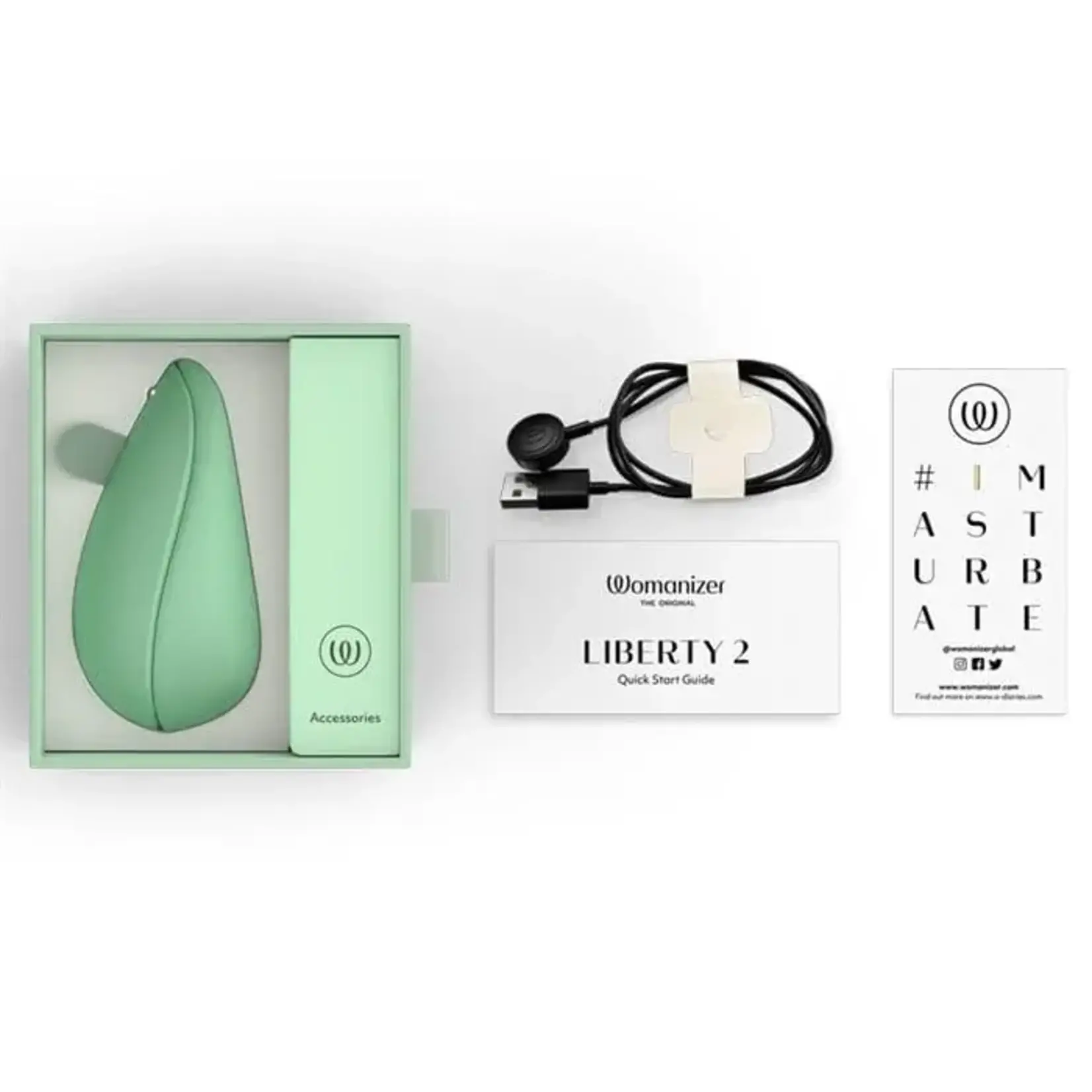WOMANIZER WOMANIZER LIBERTY 2 CLITORAL STIMULATOR IN SAGE