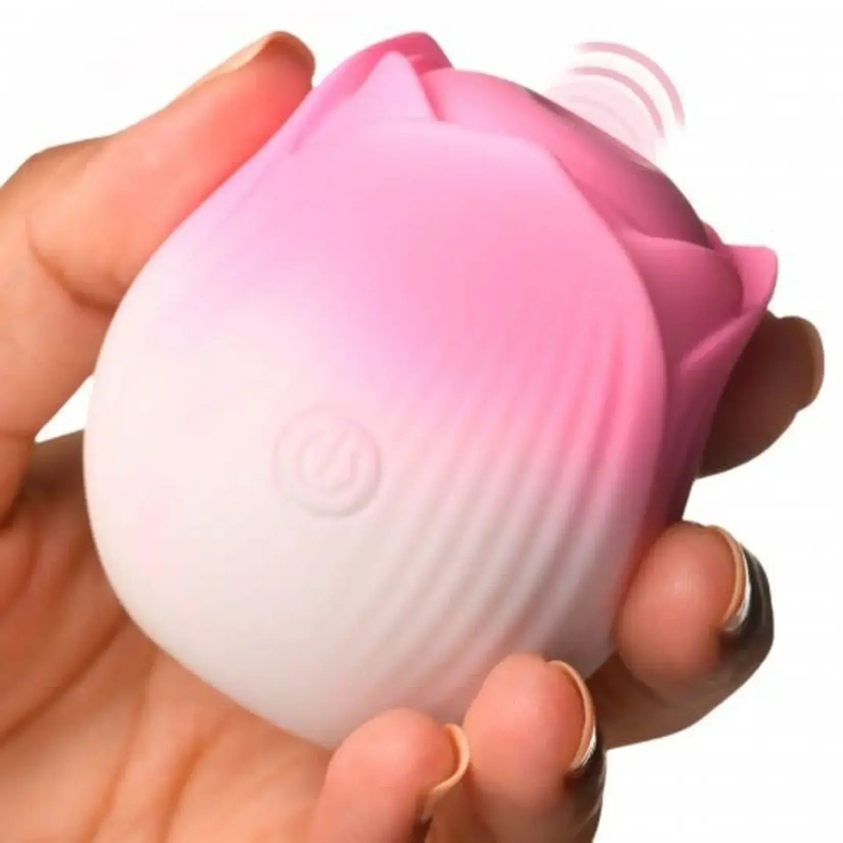 XR BRANDS BLOOMGASM PULSING PETALS ROSE STIMULATOR IN PINK