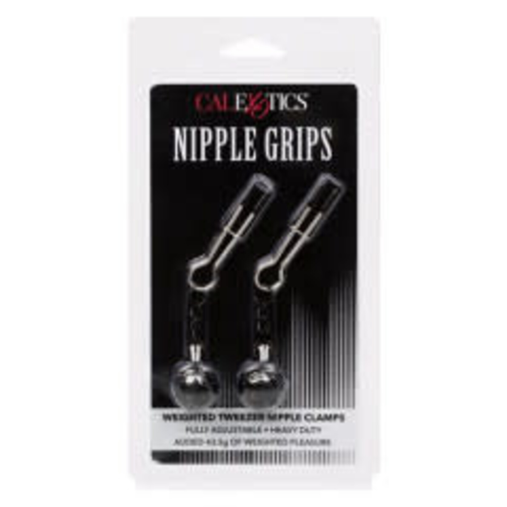 CALEXOTICS NIPPLE GRIPS WEIGHTED TWEEZER NIPPLE CLAMPS