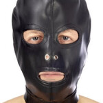 FETISHTENTATION FETISHTENTATION OPEN MOUTH AND EYES BDSM HOOD IN LEATHERETTE