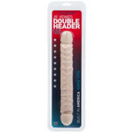DOC JOHNSON THE CLASSIC - JR. VEINED DOUBLE HEADER 12 INCH WHITE