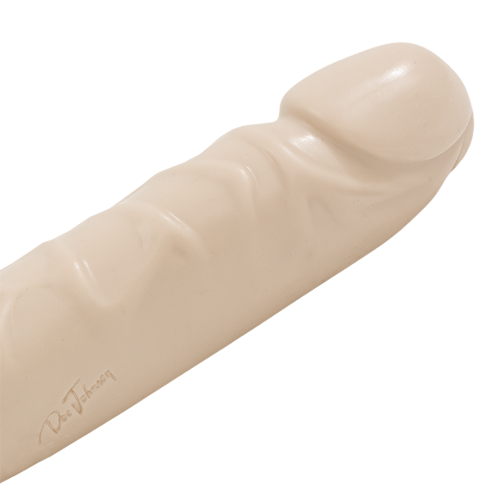 DOC JOHNSON THE CLASSIC - JR. VEINED DOUBLE HEADER 12 INCH WHITE