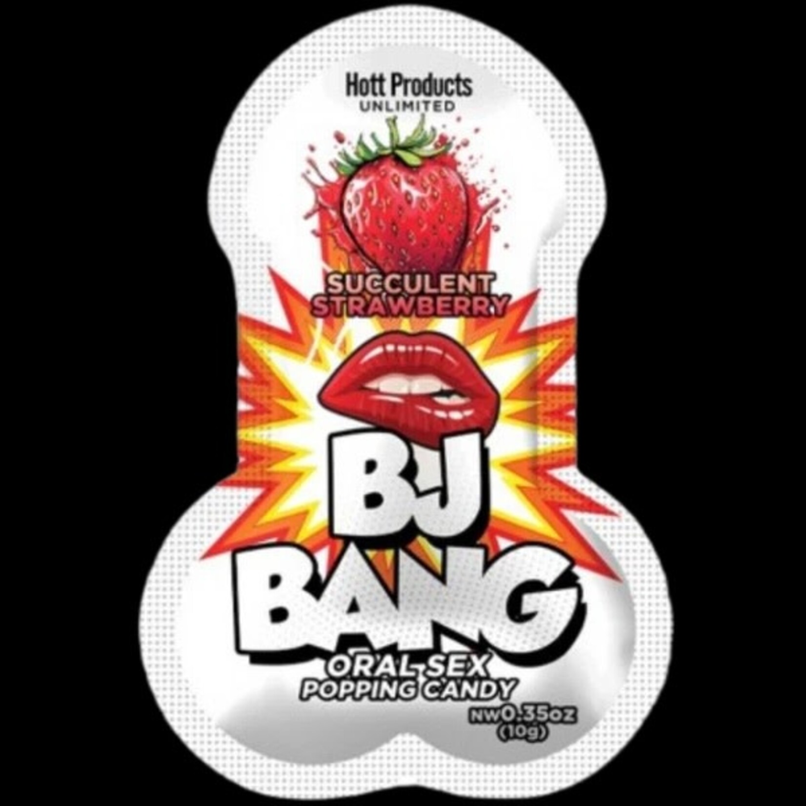 BJ BANG ORAL SEX POPPING CANDY - 10G SUCCULENT STRAWBERRY