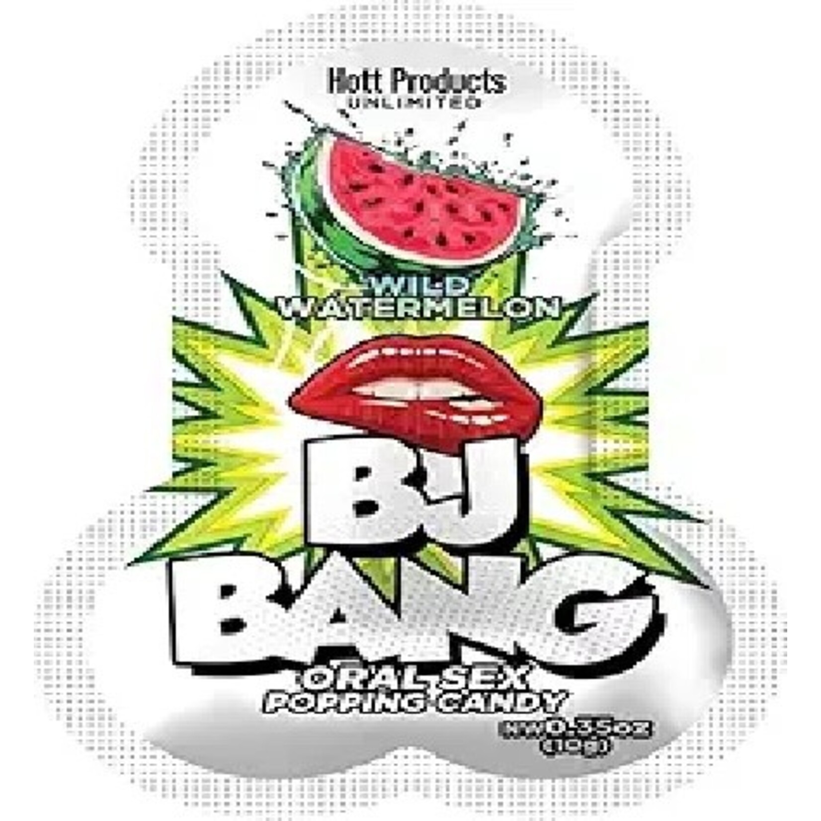 BJ BANG ORAL SEX POPPING CANDY - 10G WILD WATERMELON