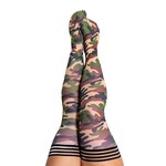 KIX' IES -  ALEX OPAQUE THIGH HIGH CAMOUFLAGE SIZE C
