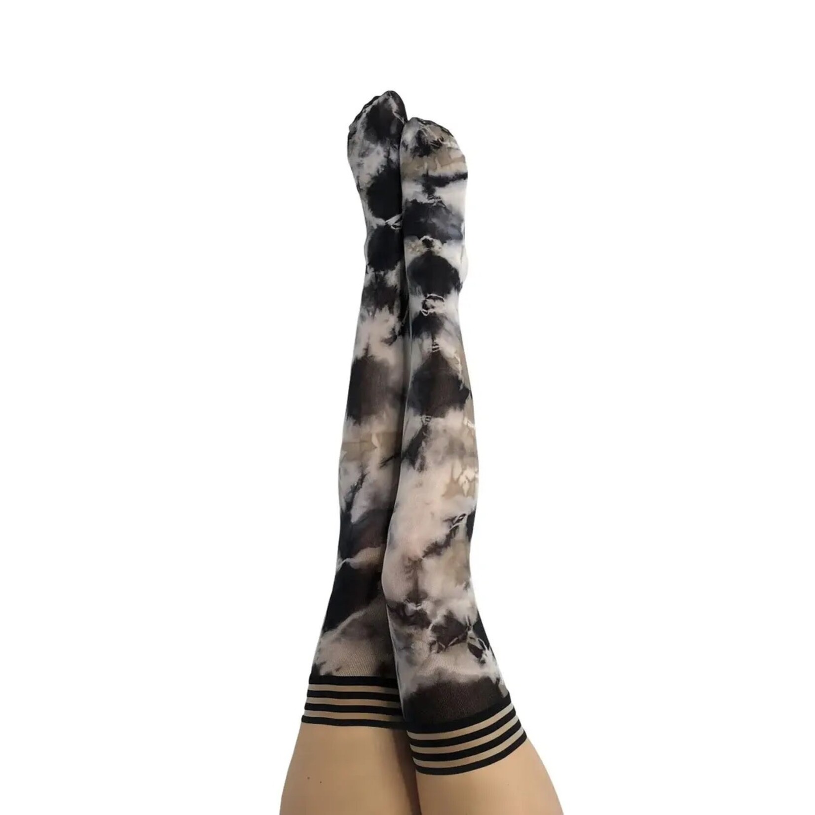 KIX' IES -  MACKENZIE TIE DYE TAN & BLACK THIGH HIGH SIZE C