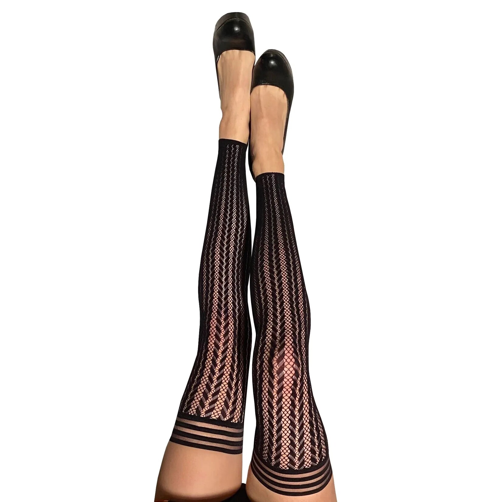 KIX' IES -  LINDSAY FOOTLESS THIGH HIGH BLACK SIZE B