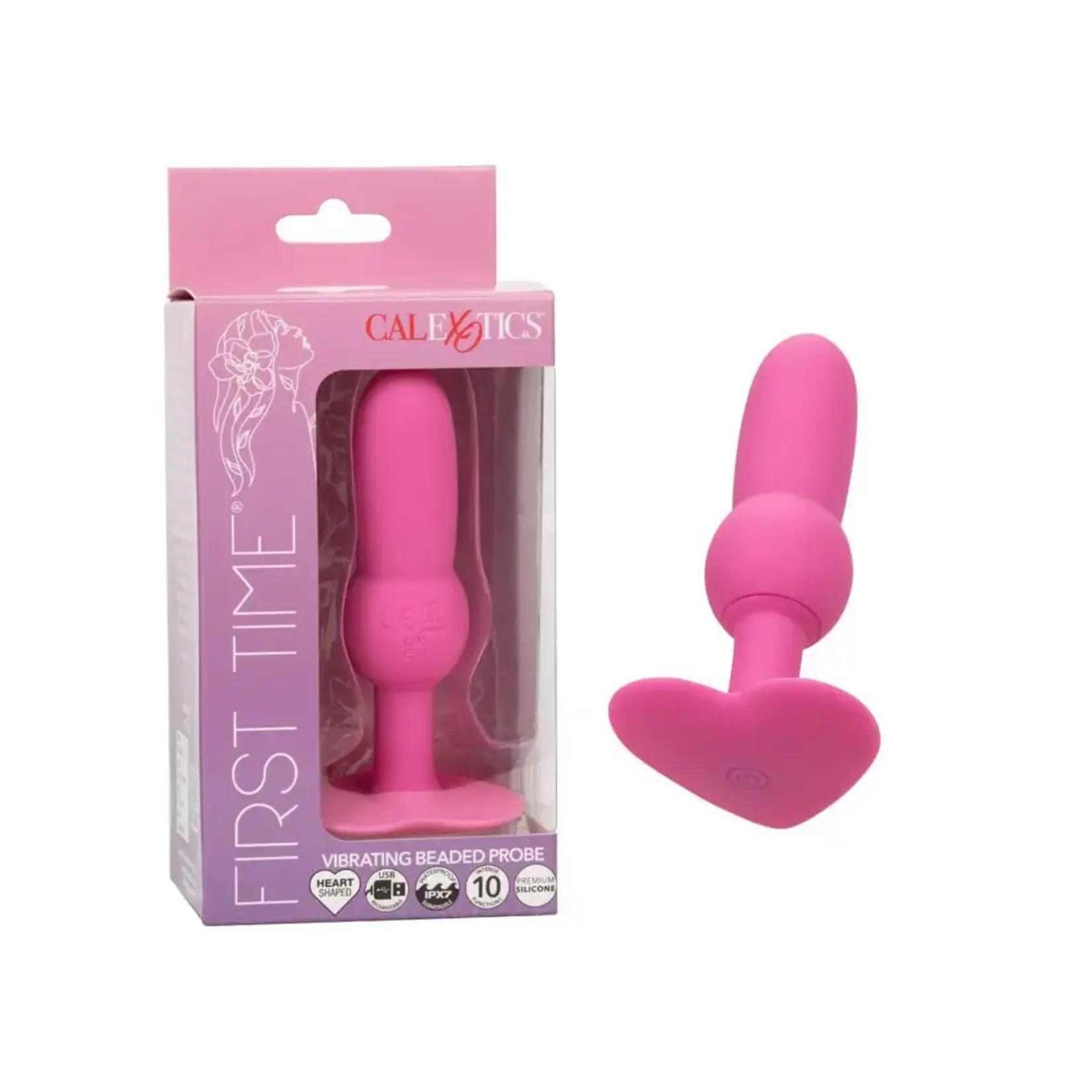 CALEXOTICS FIRST TIME VIBRATING BEADED PROBE