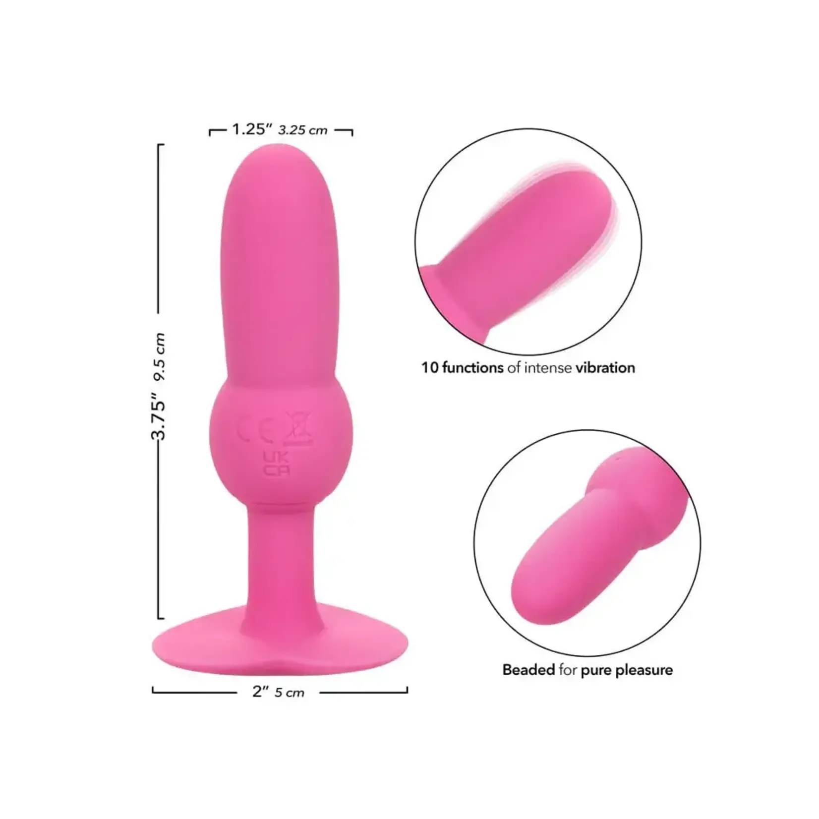 CALEXOTICS FIRST TIME VIBRATING BEADED PROBE