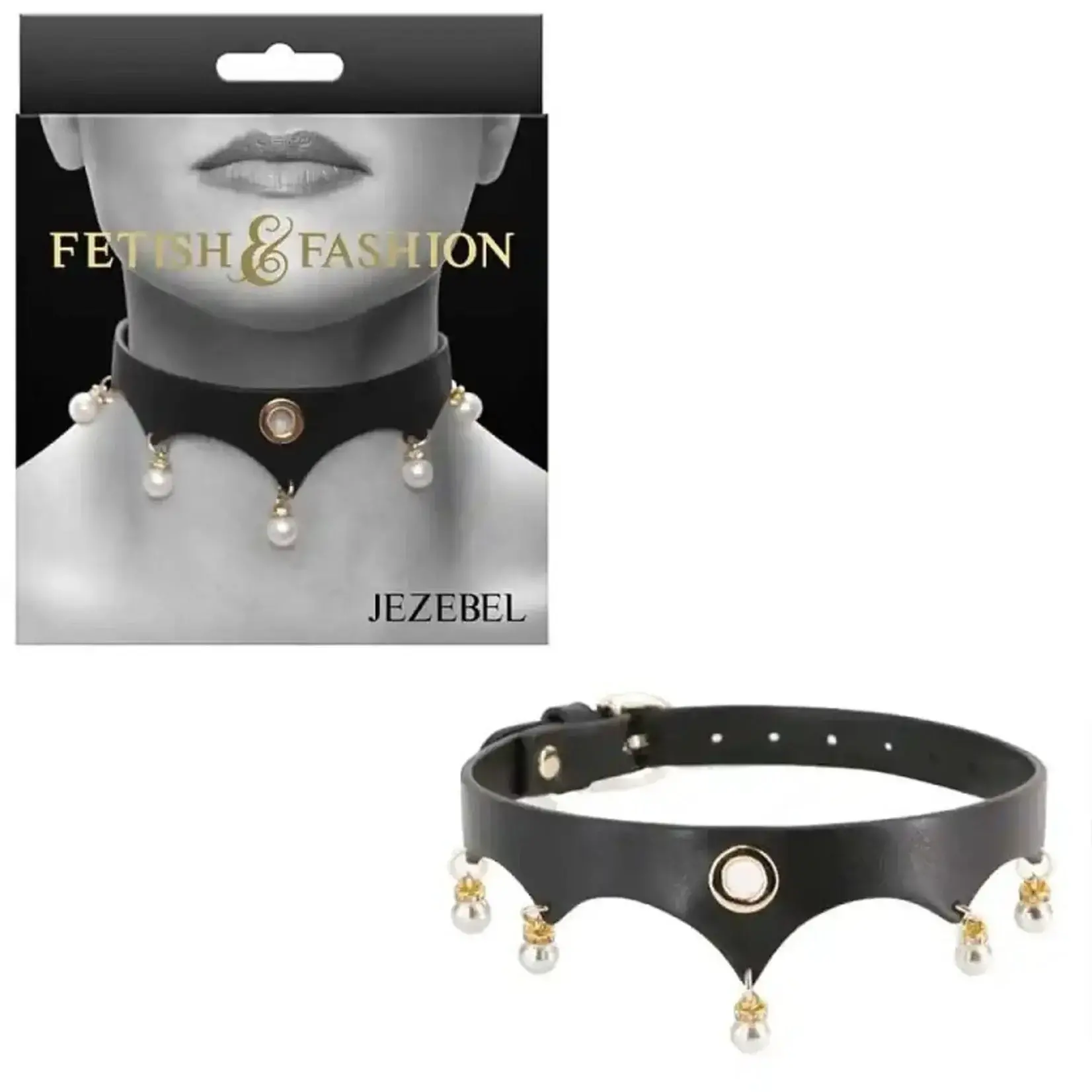 NS NOVELTIES NS - FETISH & FASHION - JEZEBEL COLLAR - BLACK