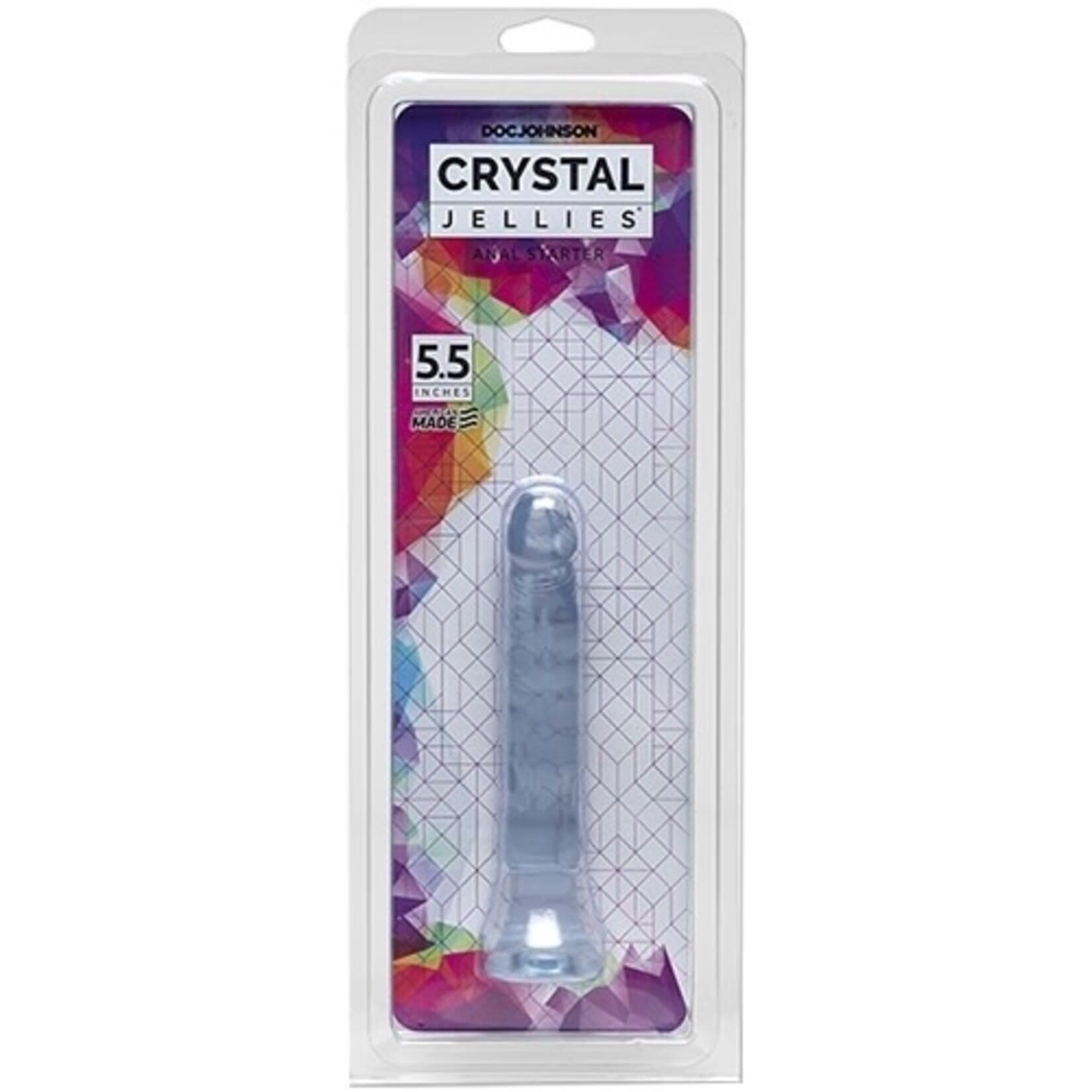 DOC JOHNSON CRYSTAL JELLIES - ANAL STARTER 5.5" CLEAR