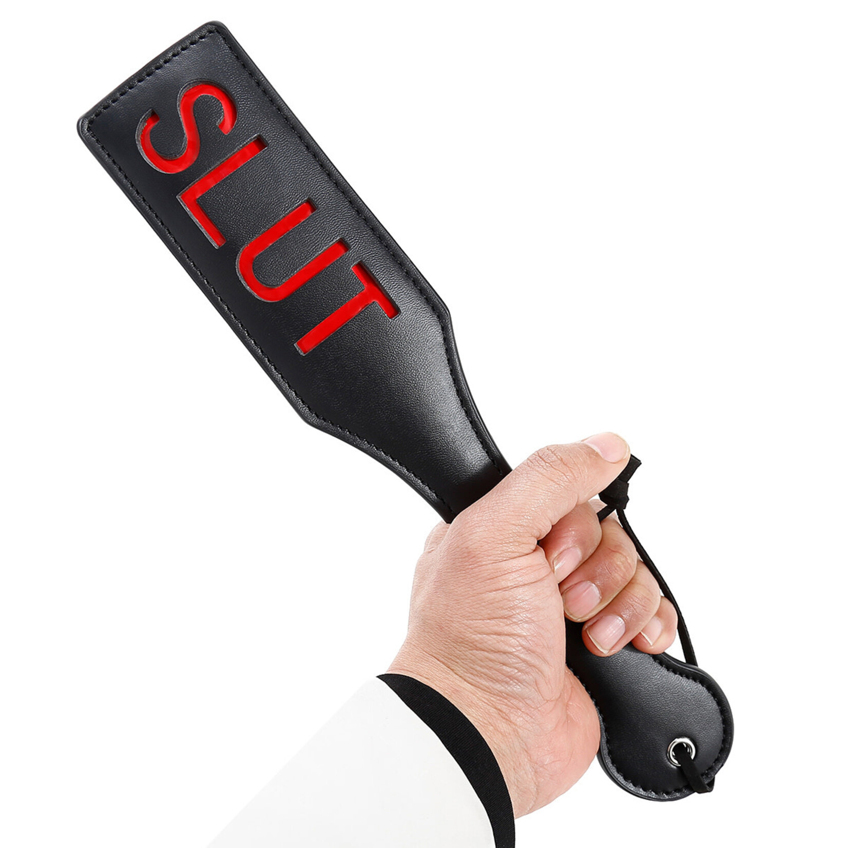 FETISH BOUTIQUE SPANKING PADDLE-SLUT BLACK