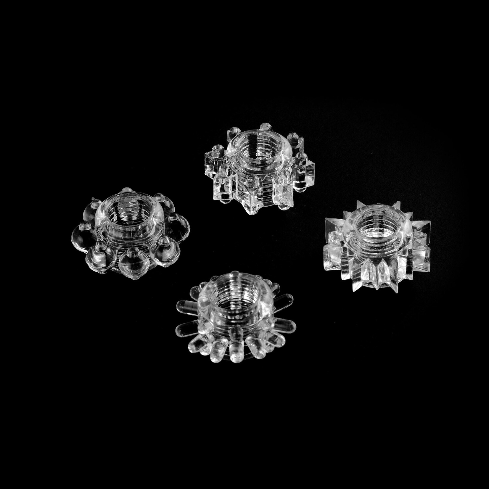 TICKLER COCK RING SET CLEAR