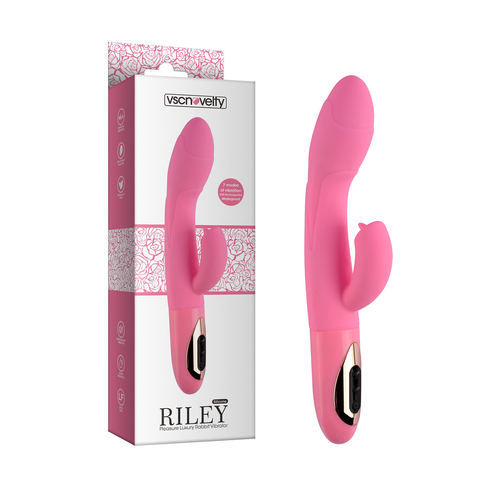 PLEASURE LUXURY RABBIT VIBRATOR-RILEY