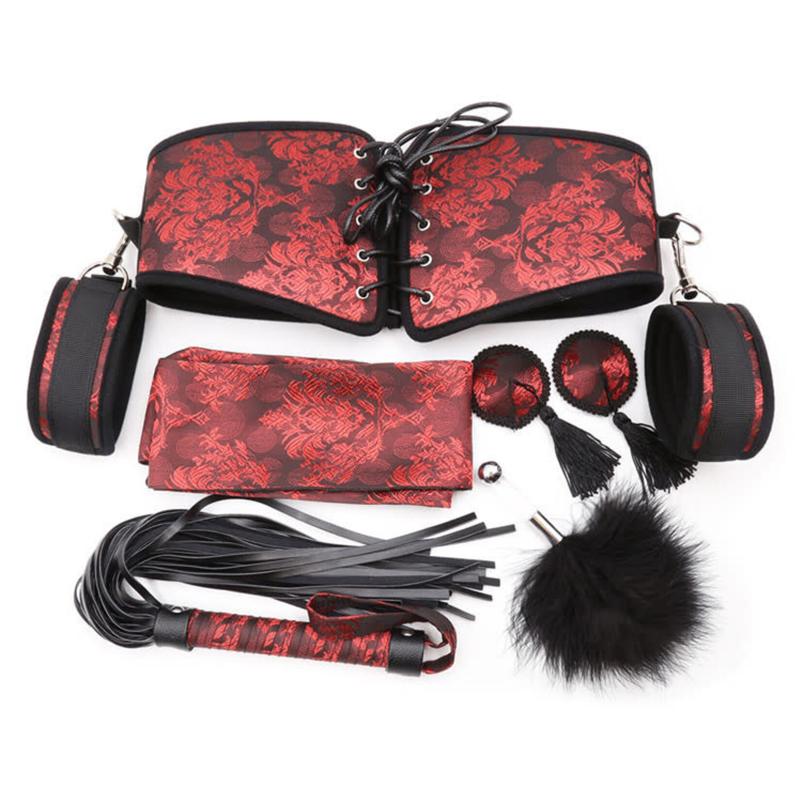 SHADES OF LOVE 6-PIECE COUPLES PASSION KIT RED