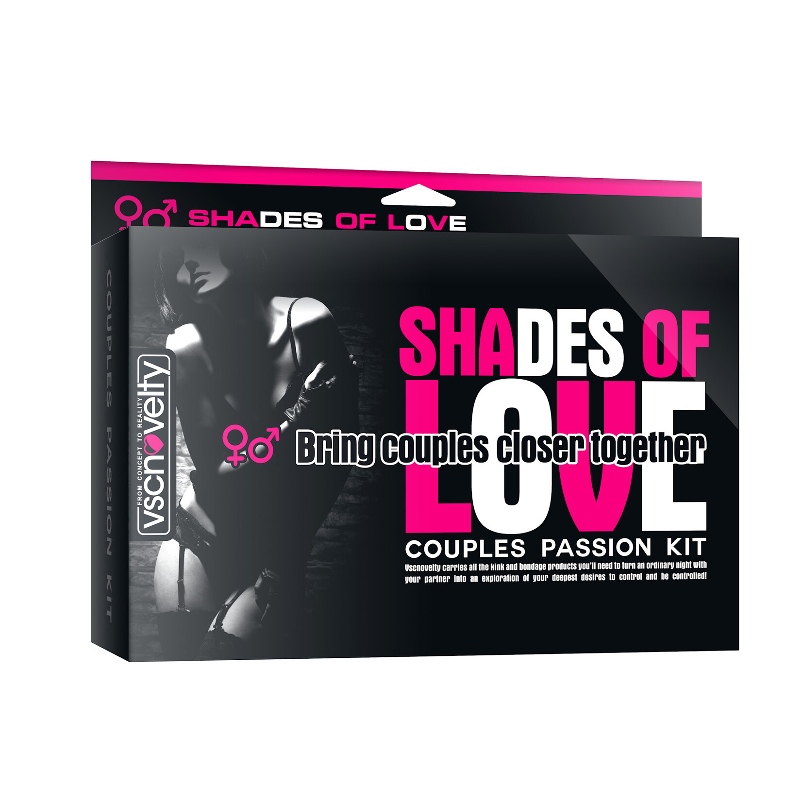 SHADES OF LOVE 7-PIECE COUPLES PASSION KIT RED & BLACK SM1521