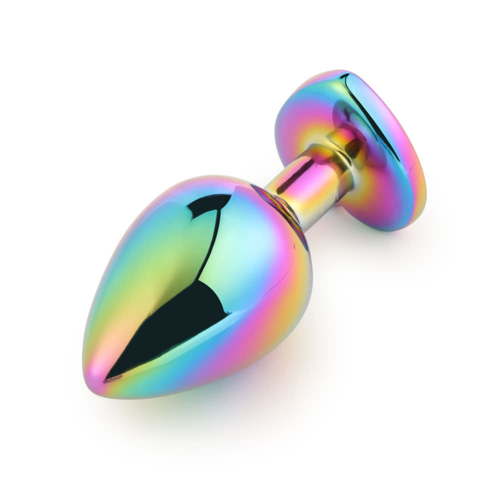 JEWELLED SECRET HEART BUTT PLUG RAINBOW -SMALL