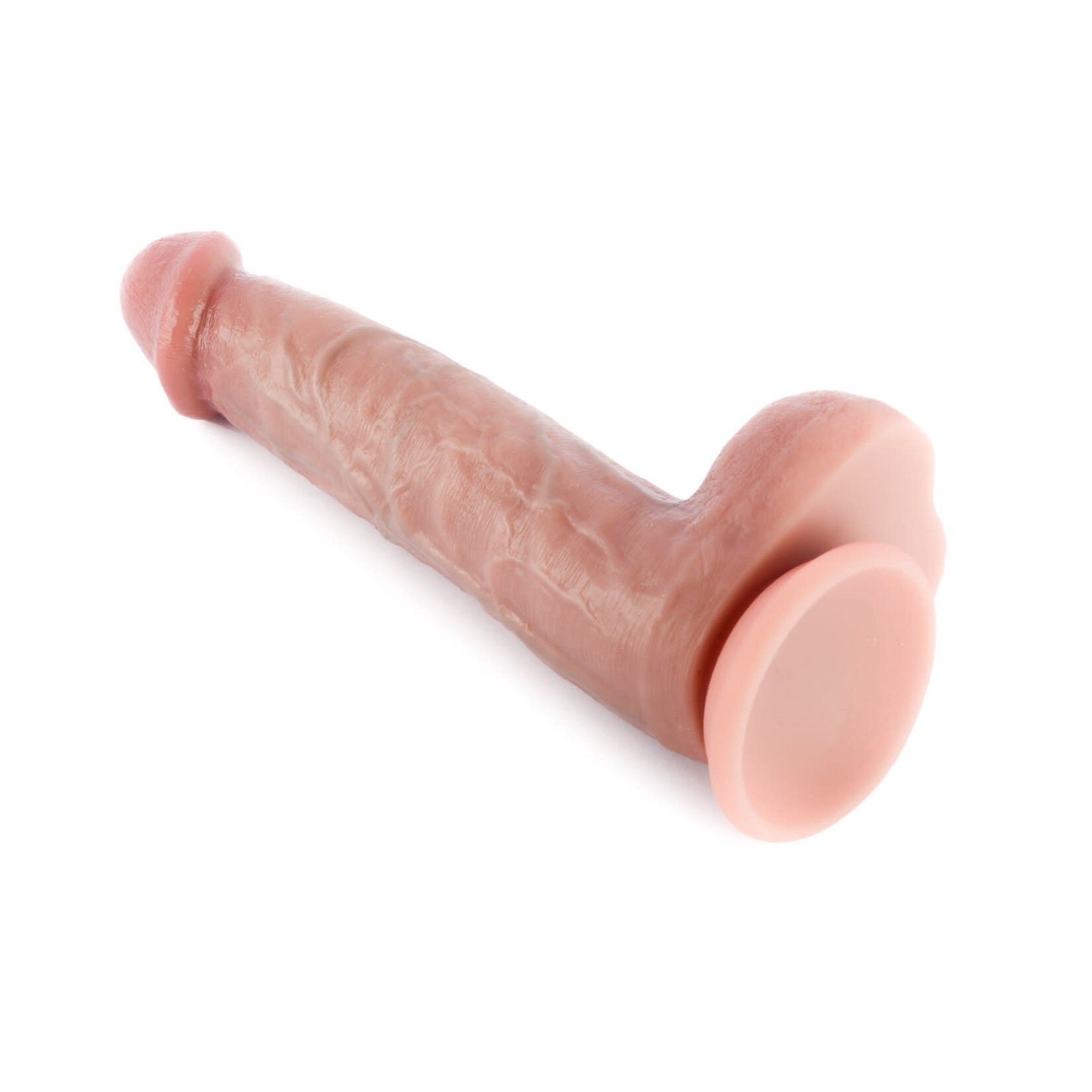 9" DUAL-LAYERED NATURE-FEEL SILICONE DILDO
