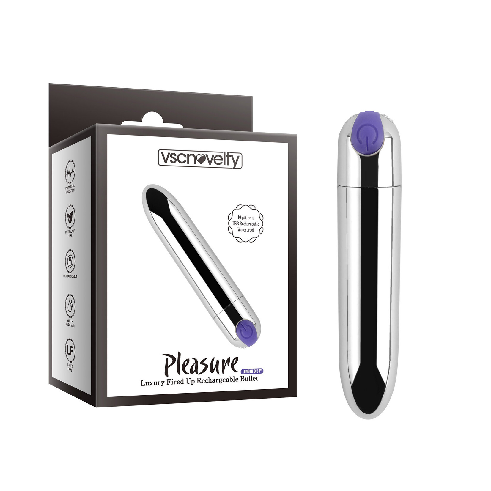 PLEASURE LUXURY FIRED UP RECHARGEABLE BULLET