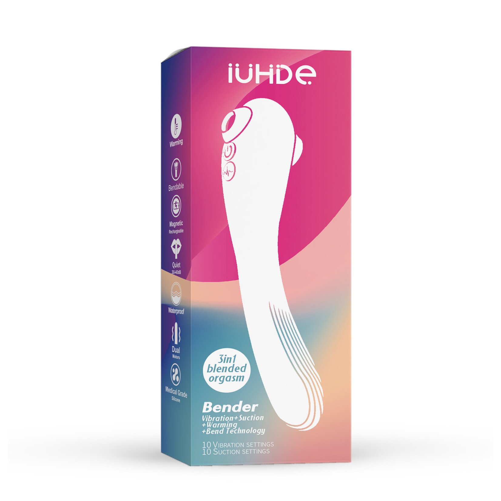 10 MODES OF VIBRATION/SUCTION/LICKING+ AUTO HEATING VIBRATOR