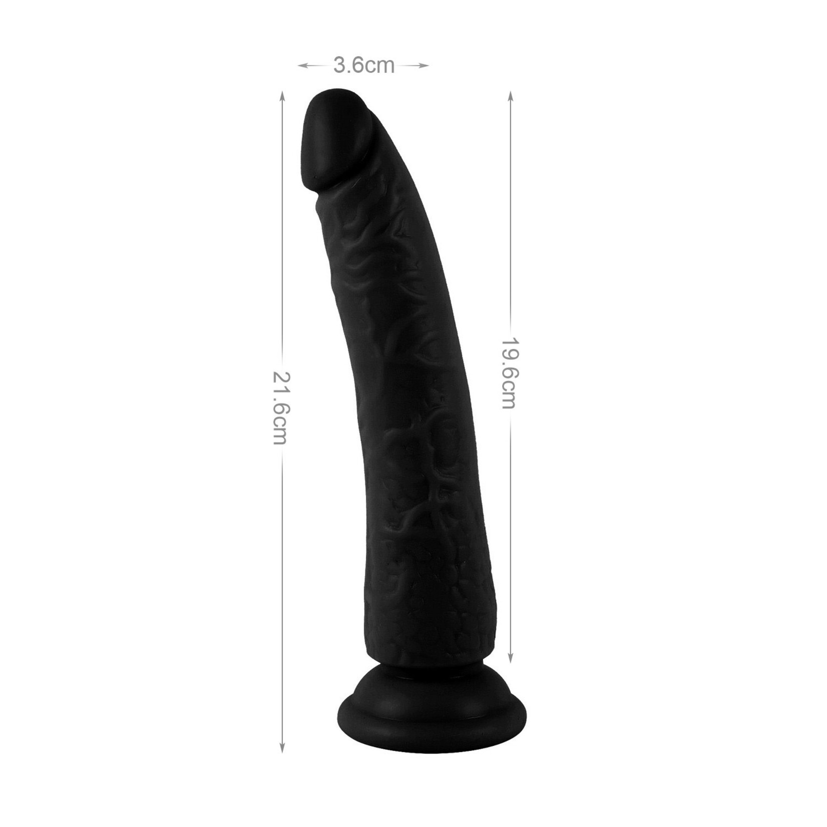 MR. RUDE 8.5" REALISTIC DONG BLACK