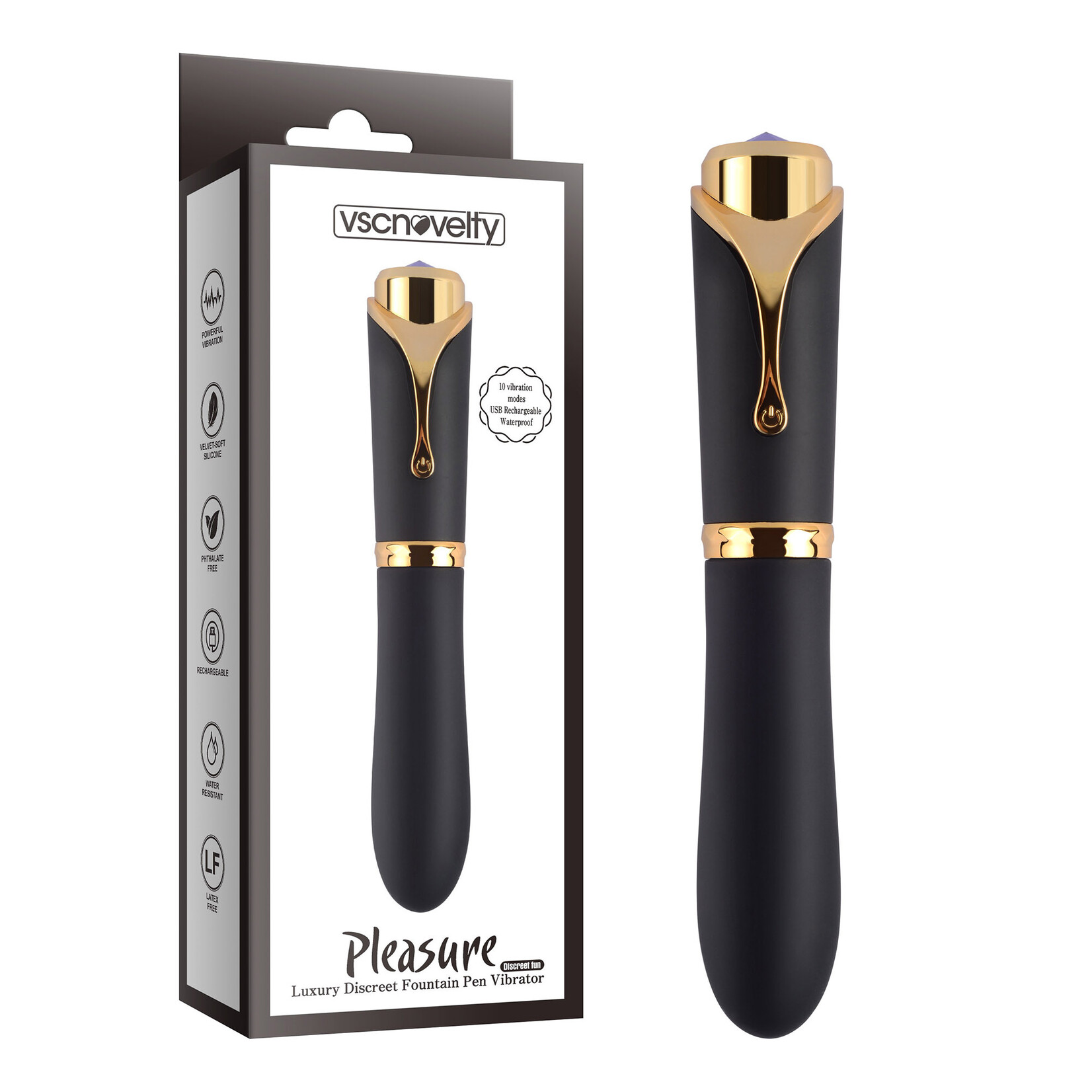 PLEASURE LUXURY DISCREET FOUNTAIN PEN VIBRATOR