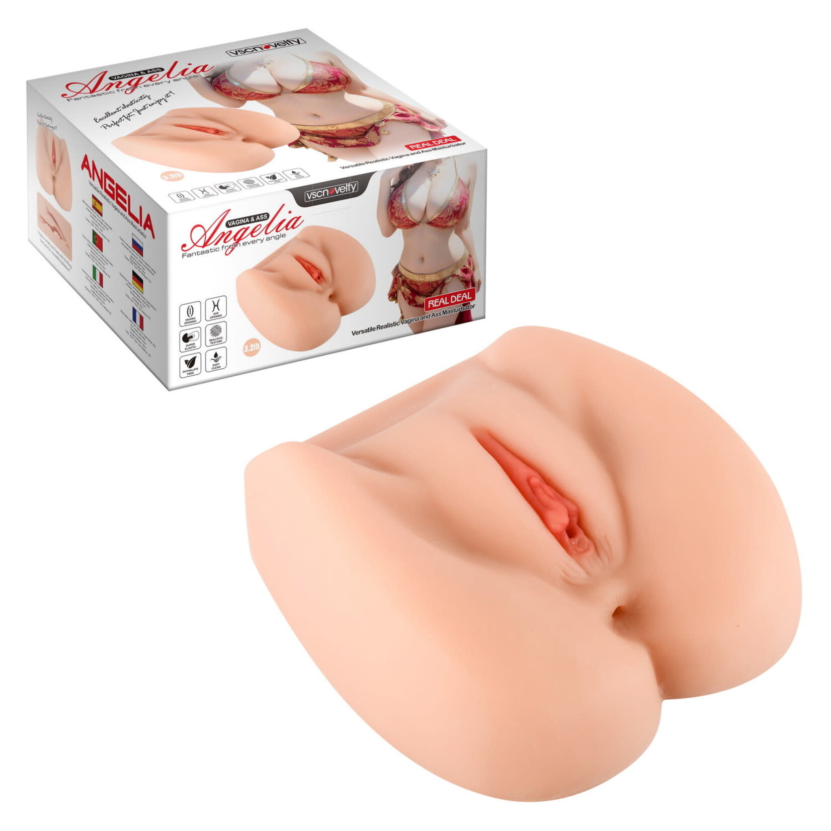 REALISTIC VAGINA AND ASS MASTURBATOR-ANGELIA