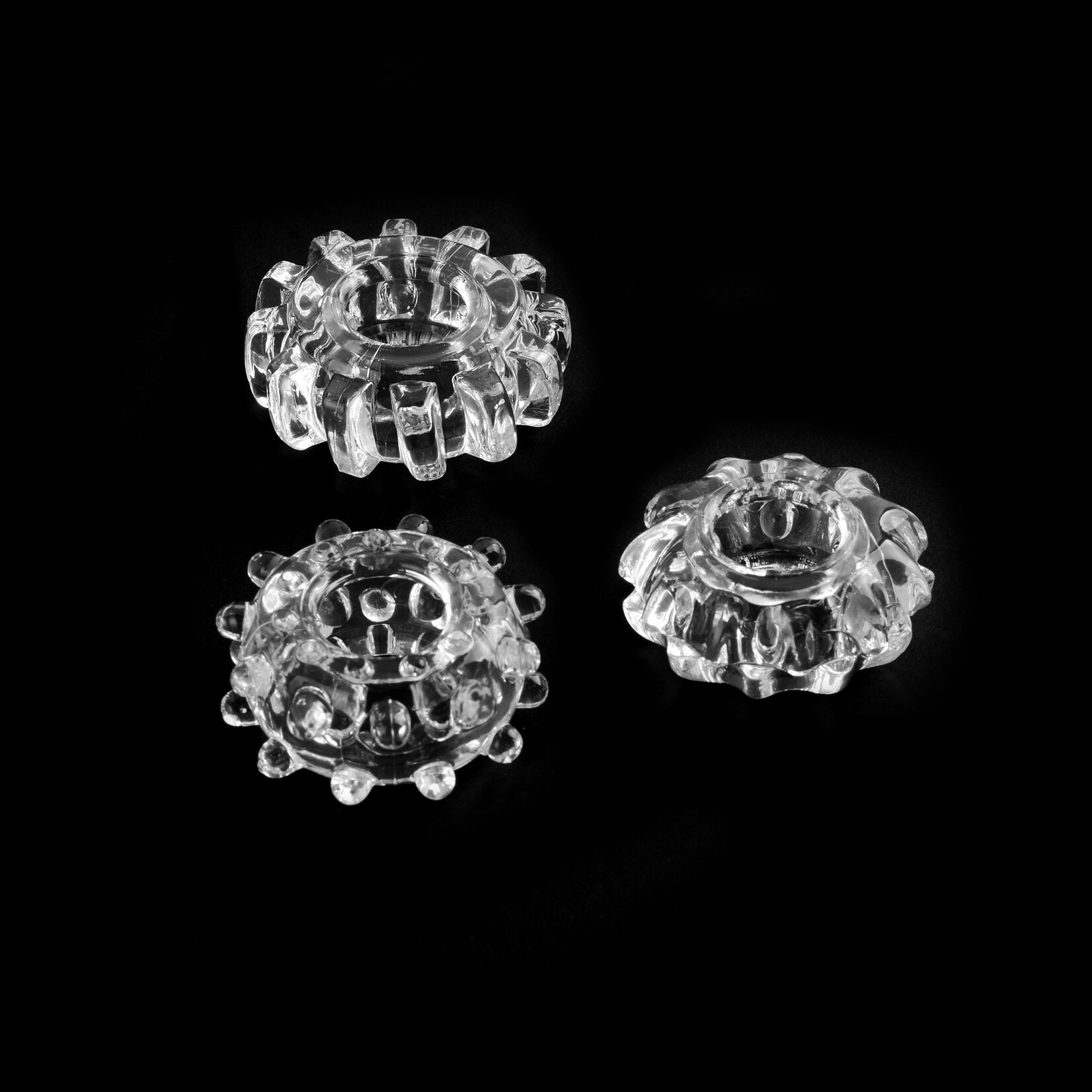 SUPER-STRETCHY TYRE COCK RING SET CLEAR