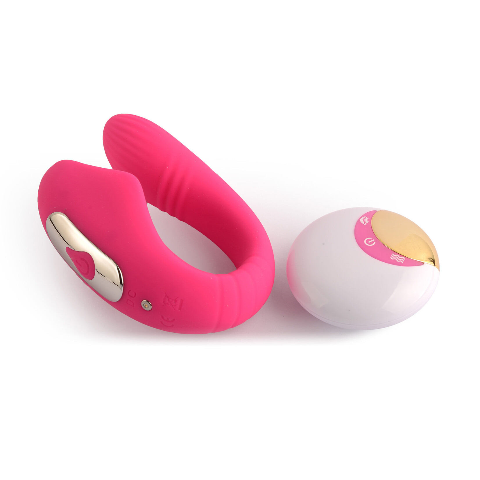 PLEASURE LUXURY COUPLE'S VIBRATOR WITH REMOTE