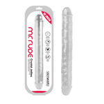 12" MR. RUDE -CRYSTAL JELLIES REALISTIC DOUBLE-ENDED DILDO CLEAR