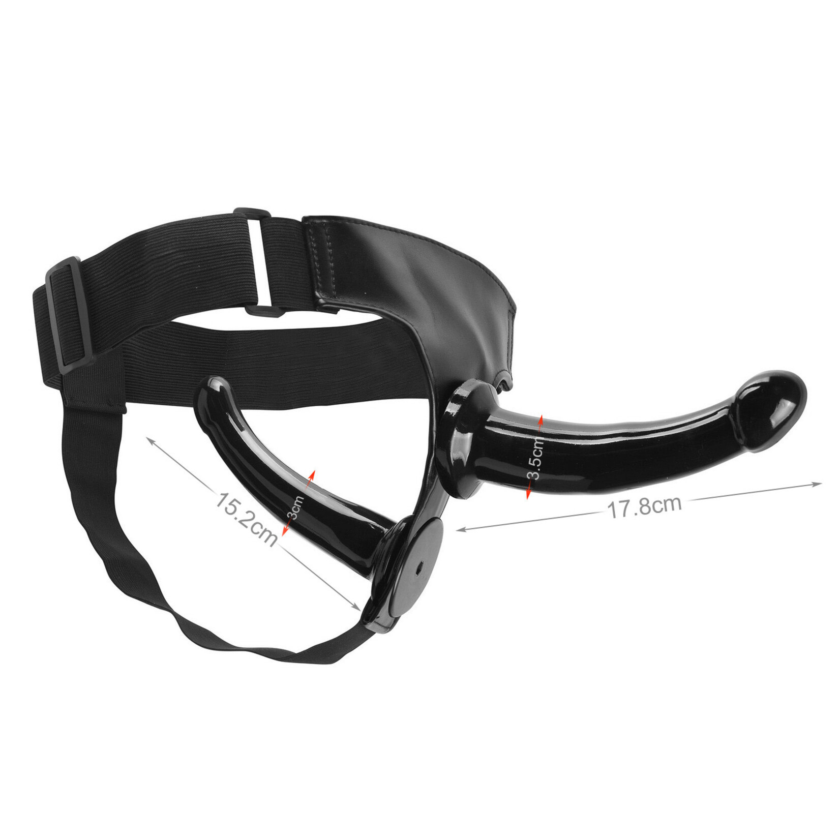 BLACK MAGIC UNISEX STRAP-ON DILDO FOR BOTH RECEIVER AND WEARER