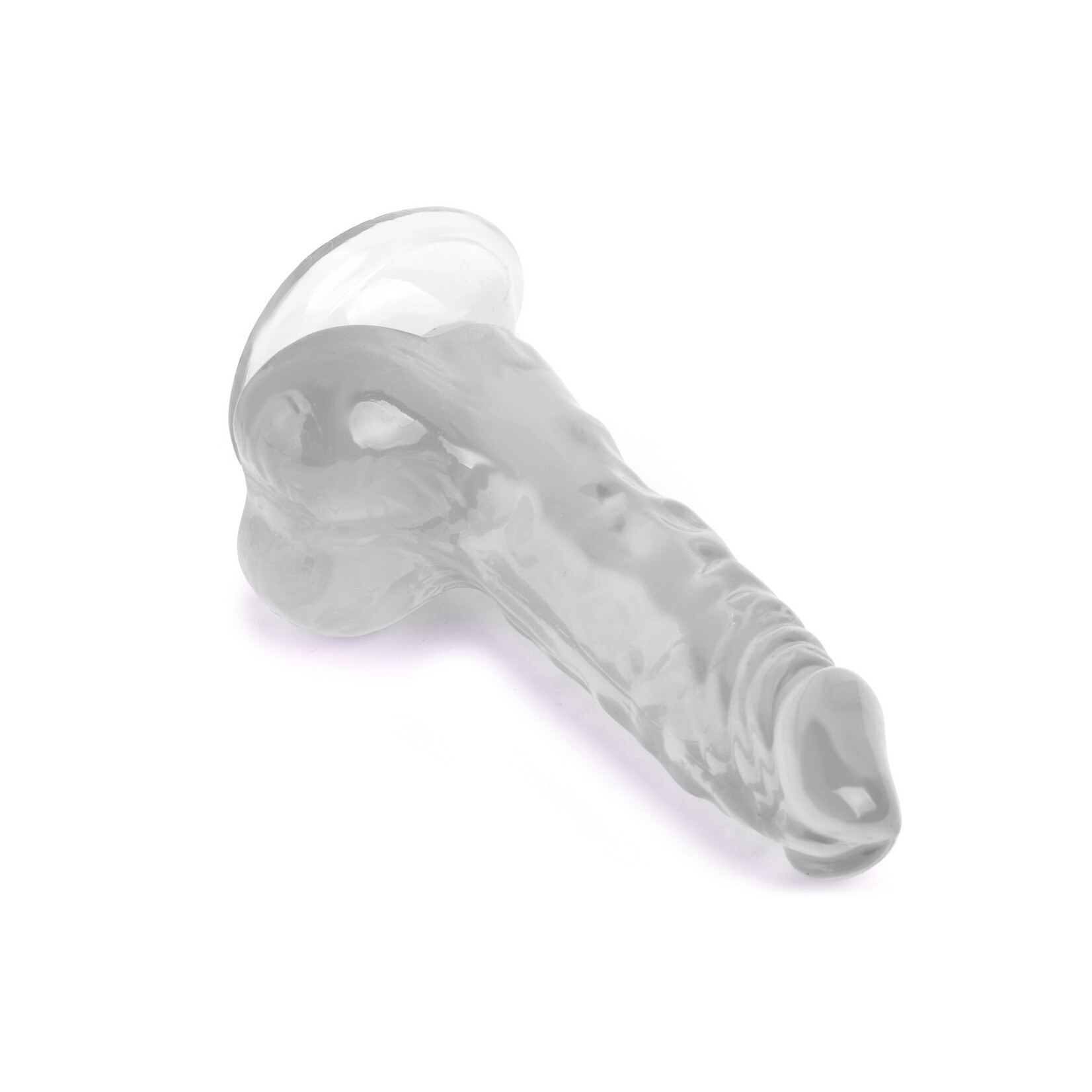 5.3" MR. RUDE -CRYSTAL JELLIES REALISTIC DILDO CLEAR