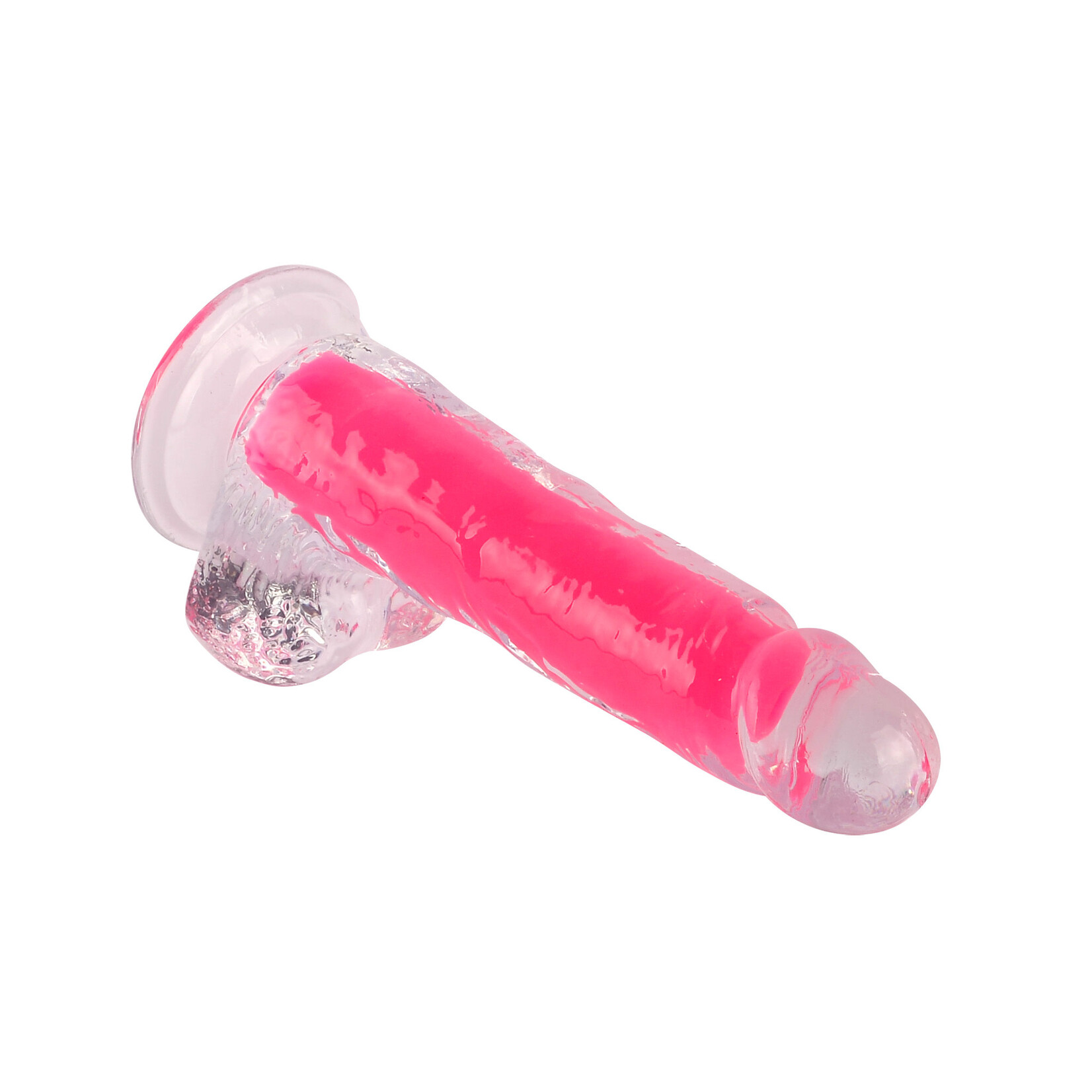 MR. RUDE 7.9"GLOW-IN-THE-DARK DONG PINK