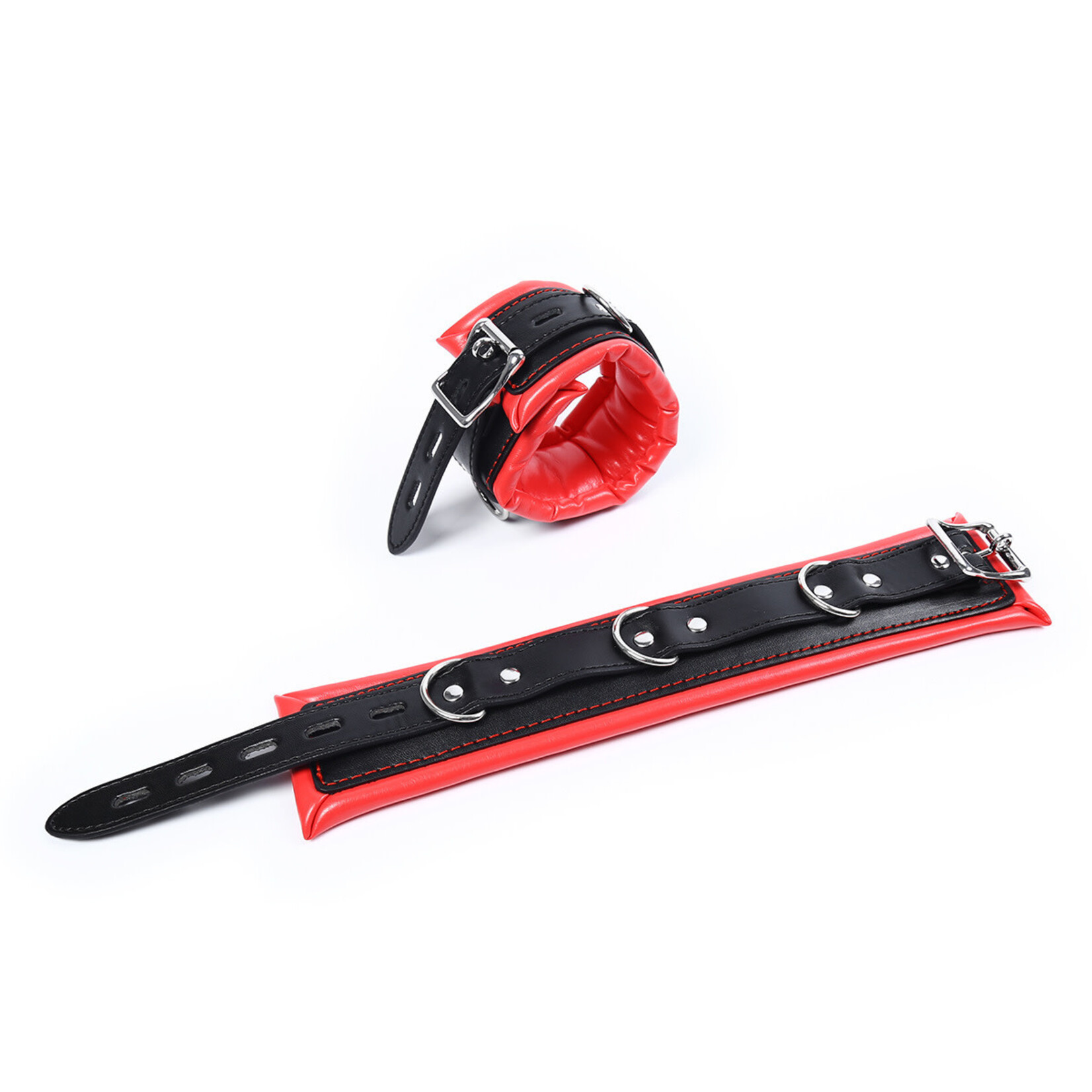 FETISH BOUTIQUE SUPER SOFT ANKLE CUFFS RED