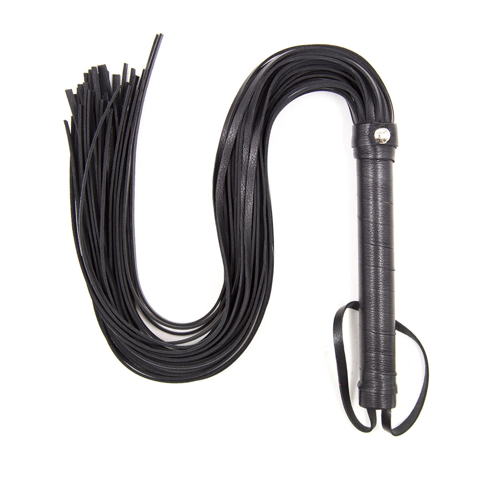 FETISH BOUTIQUE DELUX  EXTRA-LONG FLOGGER BLACK