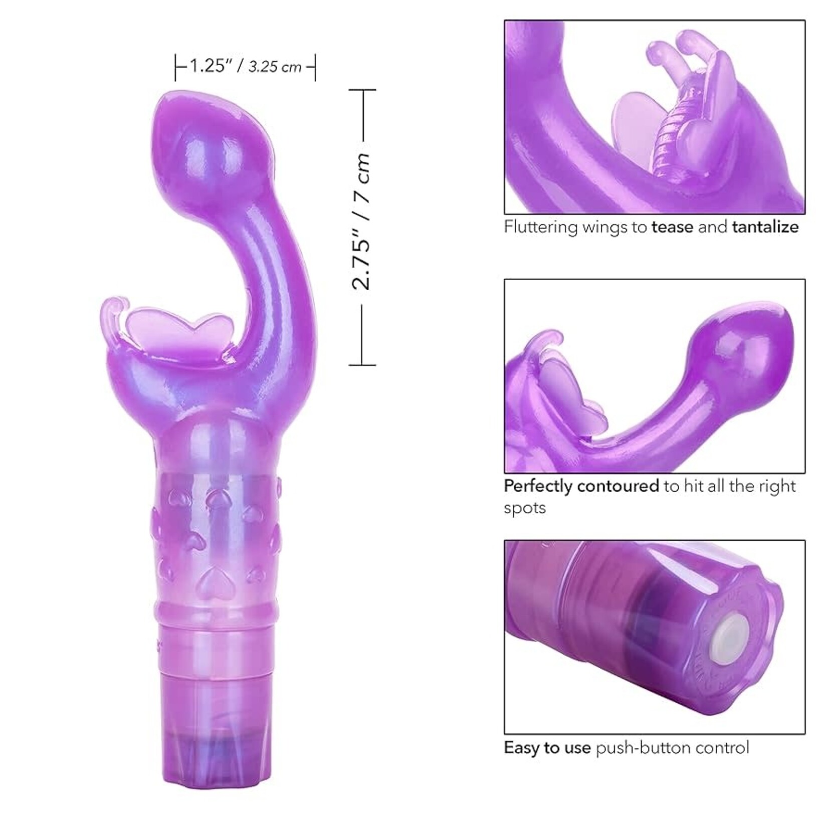 CALEXOTICS THE ORIGINAL BUTTERFLY KISS VIBE IN PURPLE