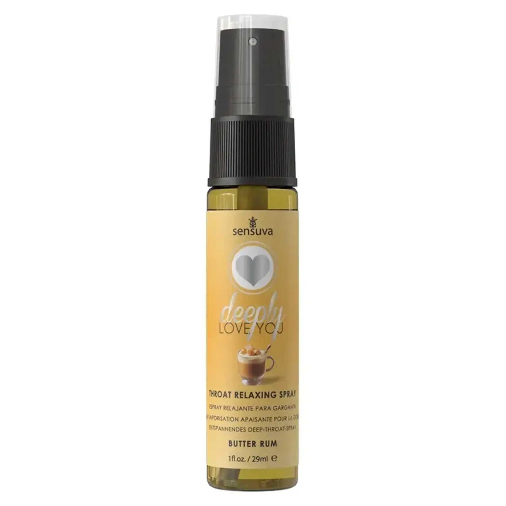 SENSUVA SENSUVA DEEPLY LOVE YOU THROAT RELAXER 1OZ/29ML IN BUTTER RUM