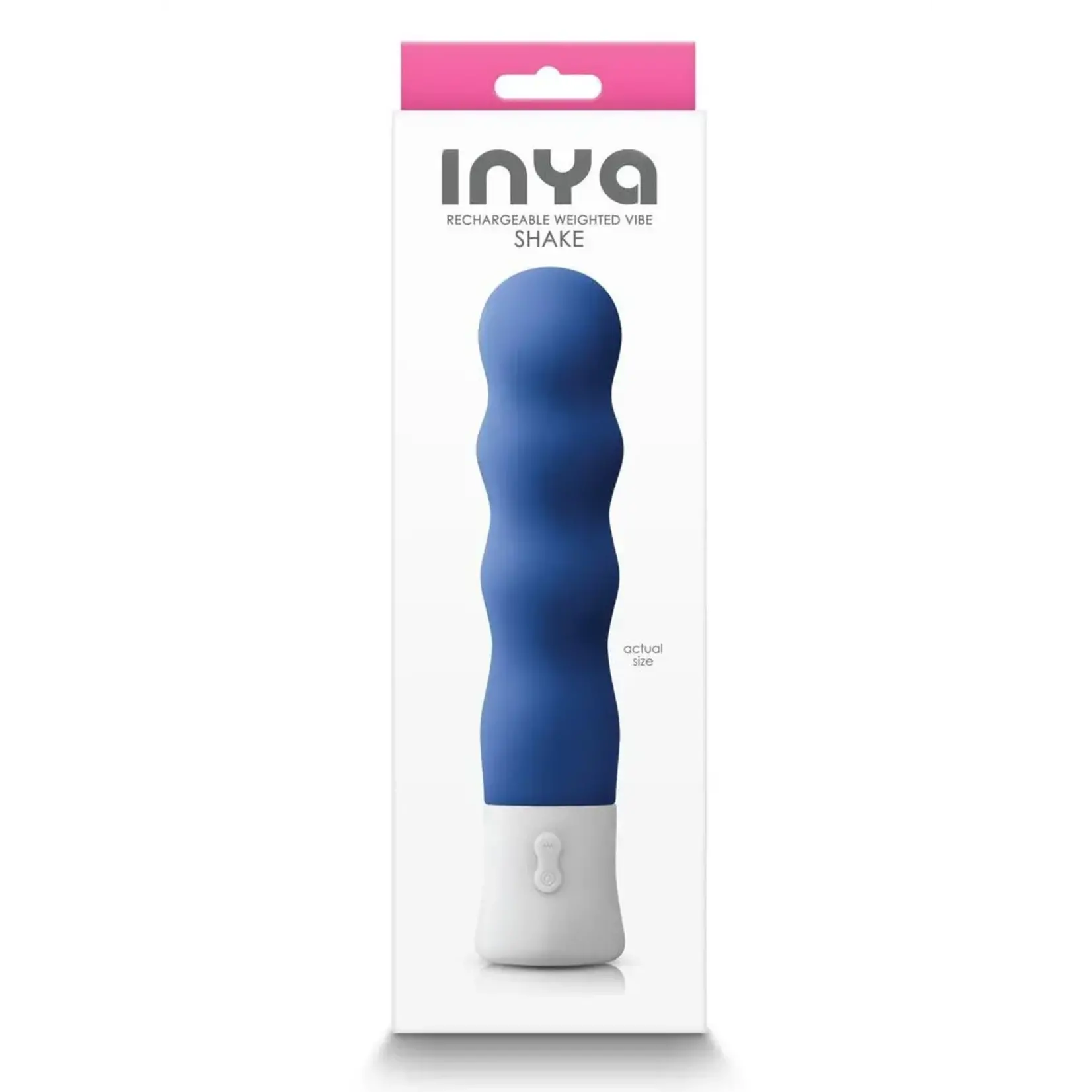 NS NOVELTIES INYA SHAKE WEIGHTED VIBE IN BLUE