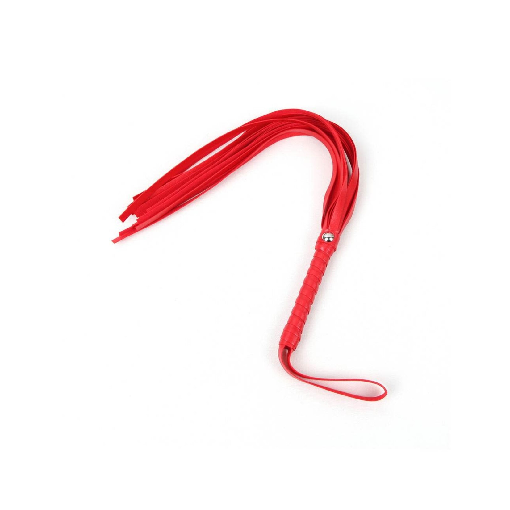 OH YEAH! -  RED LEATHER WHIP TEASE PLAY ADULT COUPLE GAME TOY  AS SHOWN