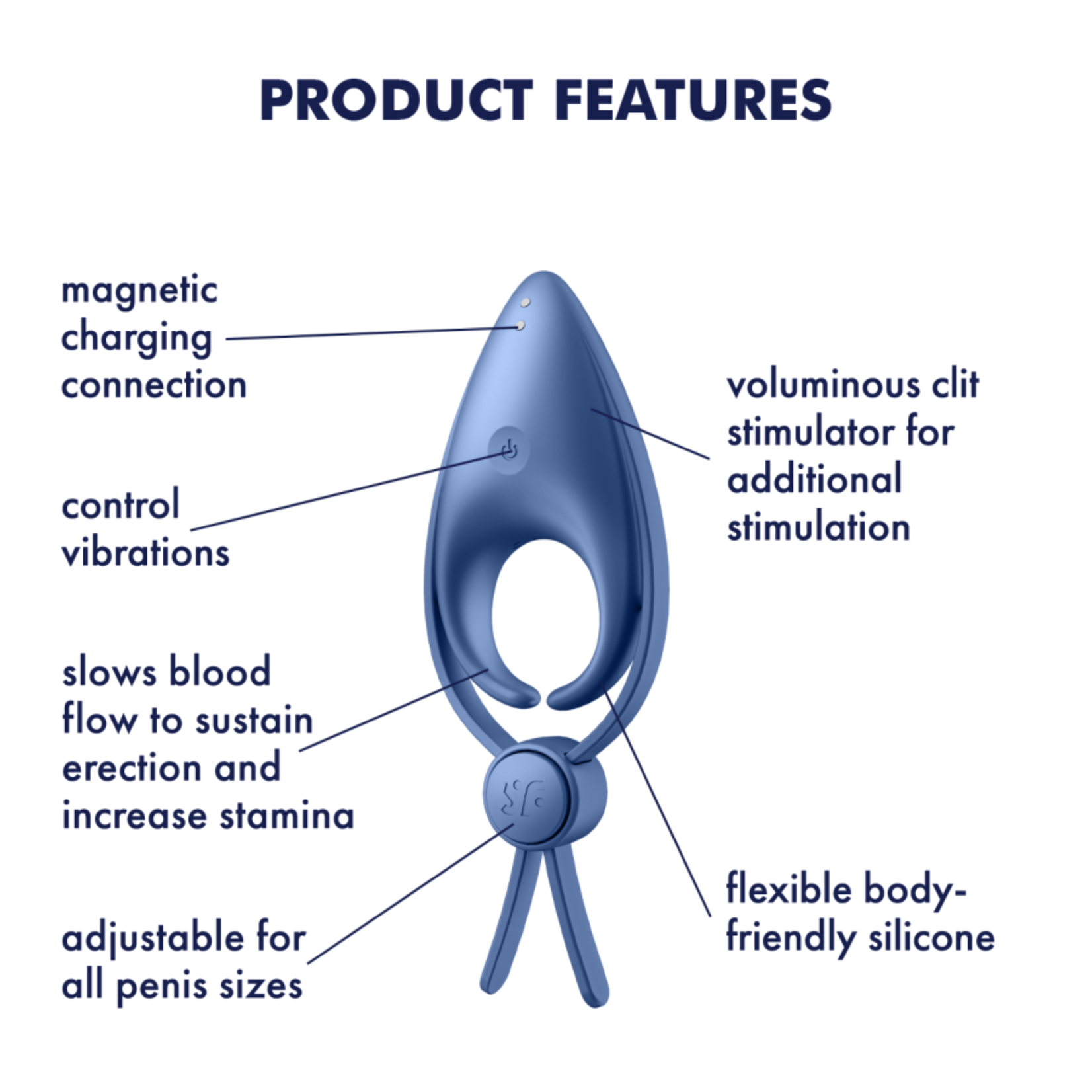 SATISFYER SNIPER BLUE GREY