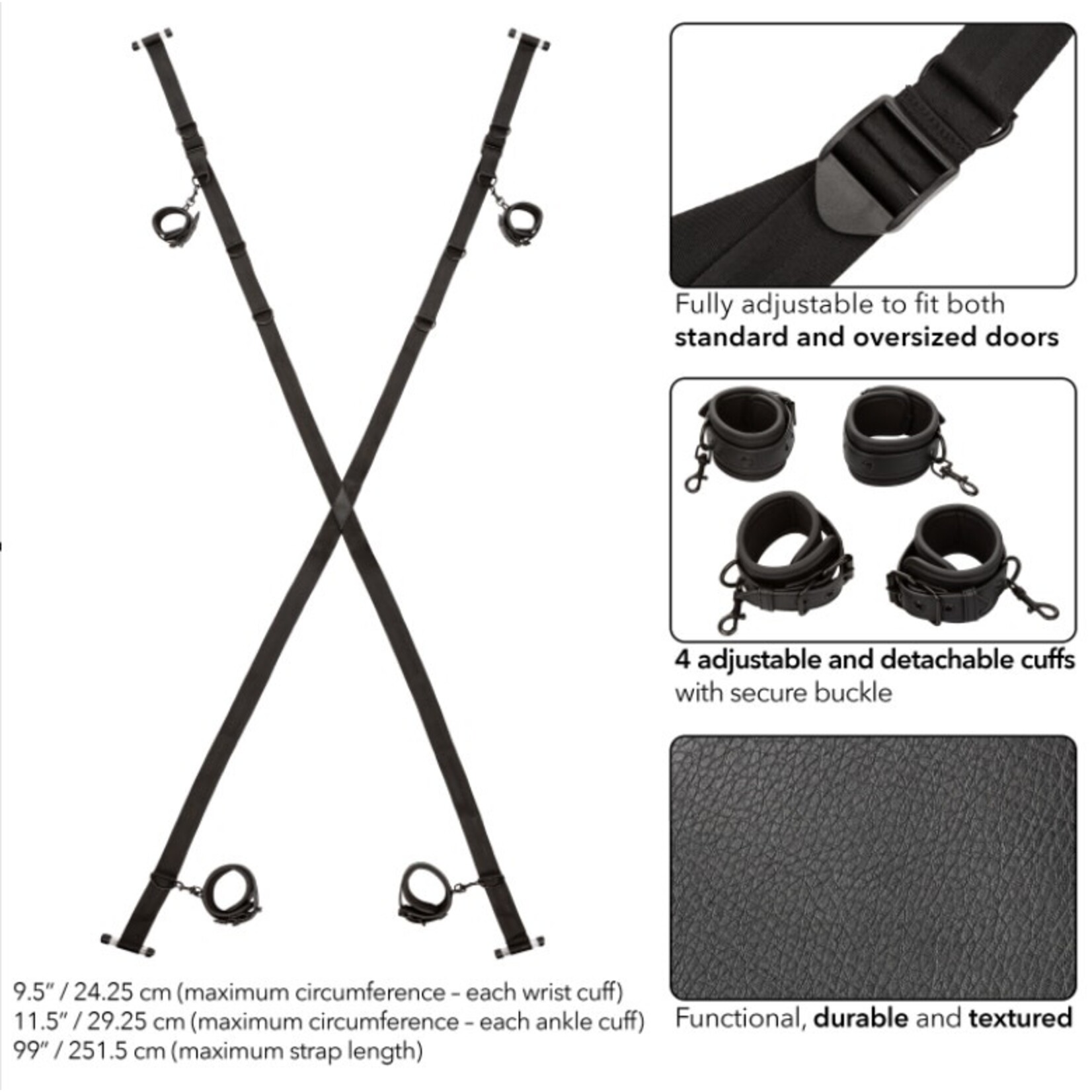 CALEXOTICS NOCTURNAL COLLECTION OVER THE DOOR CROSS