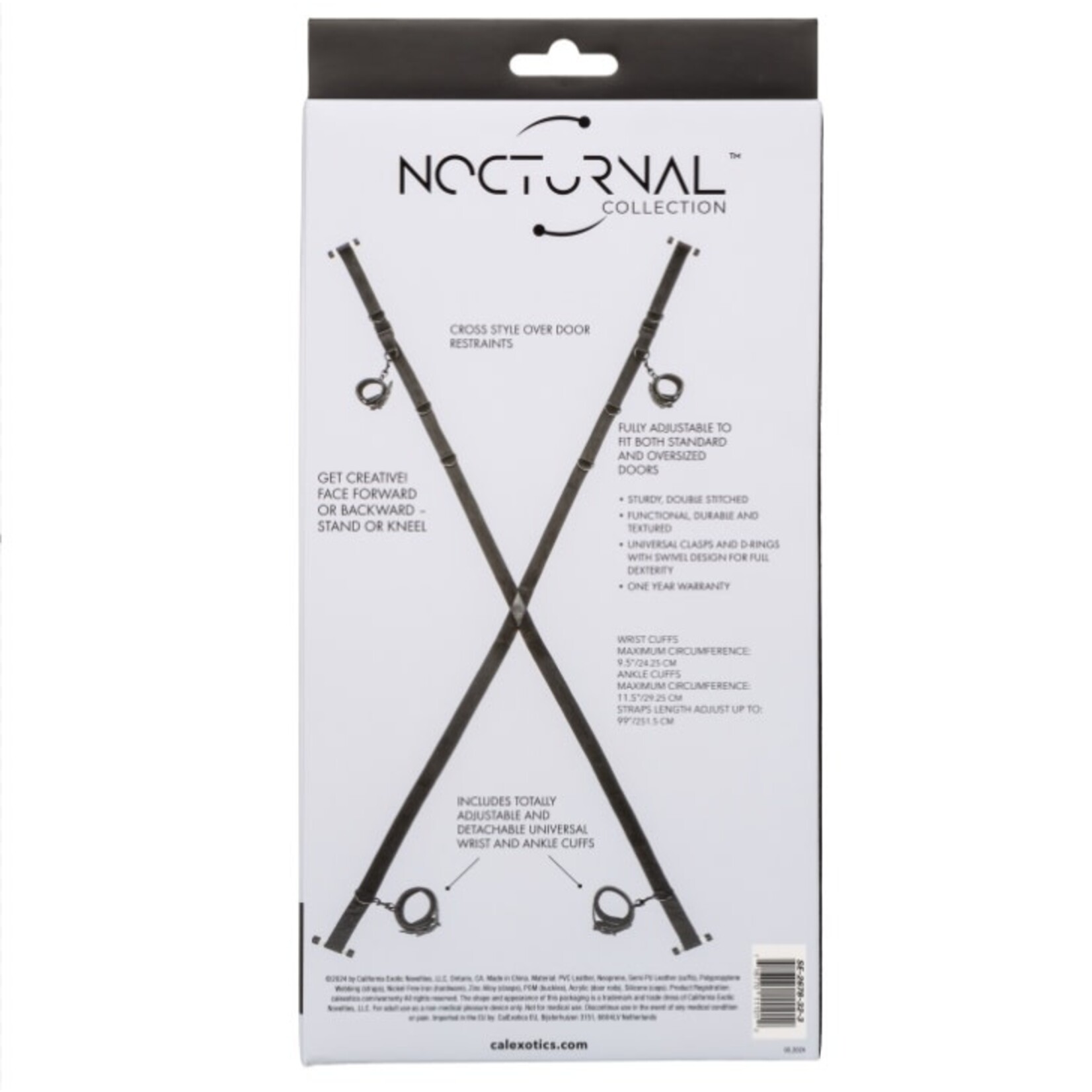 CALEXOTICS NOCTURNAL COLLECTION OVER THE DOOR CROSS