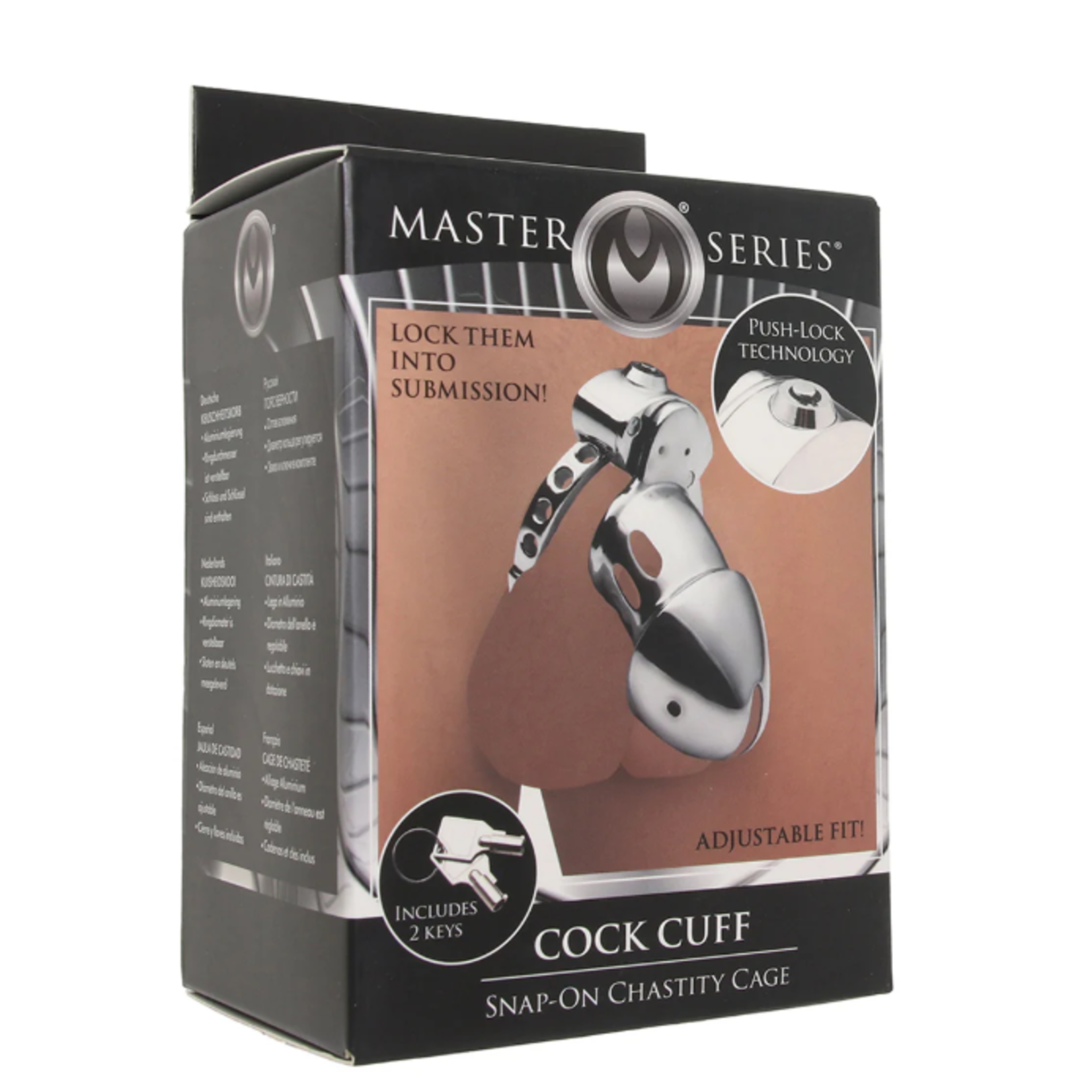 MASTER SERIES COCK CUFF CHASITY CAGE
