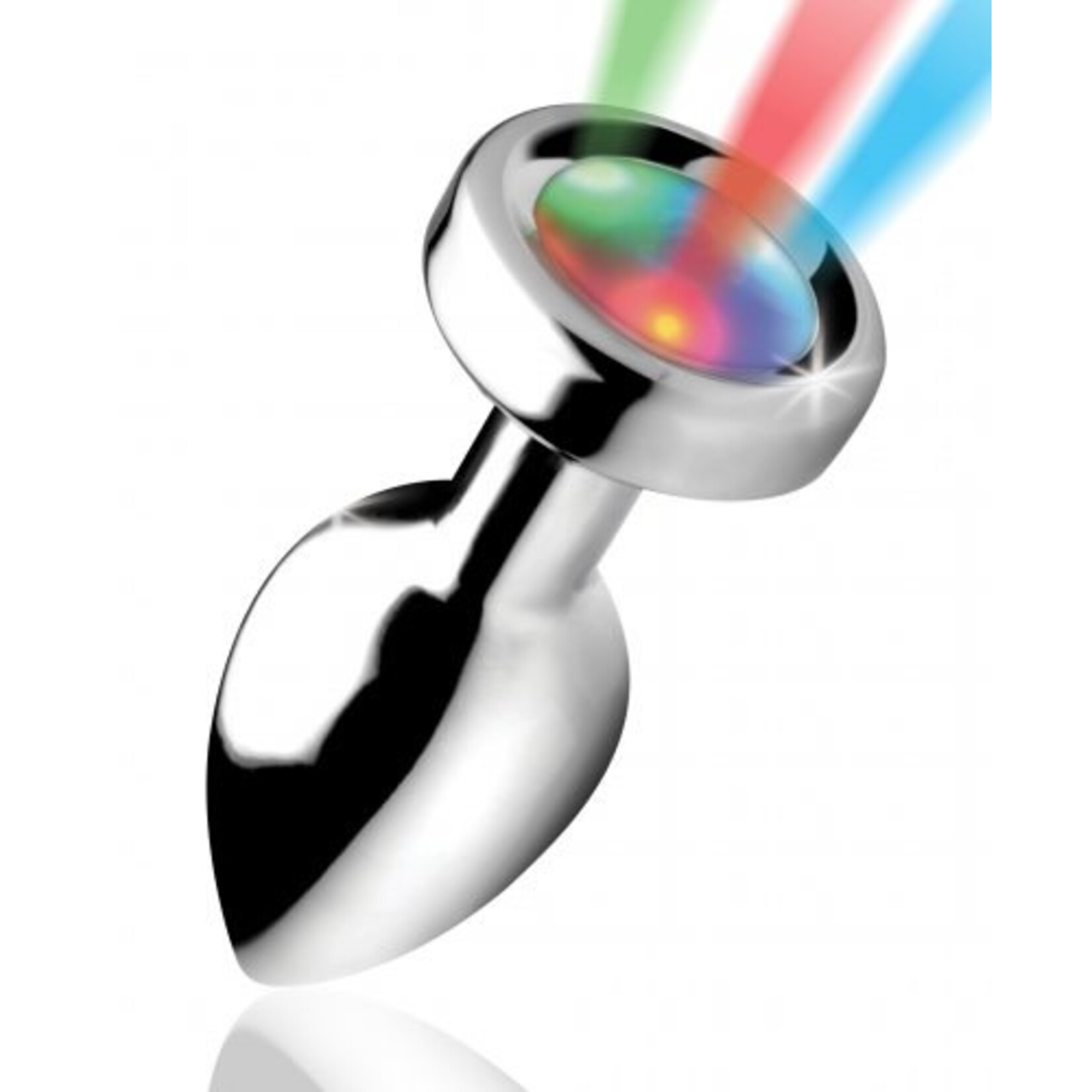 BOOTY SPARKS SILVER LIGHT UP ANAL PLUG IN SMALL SMALL