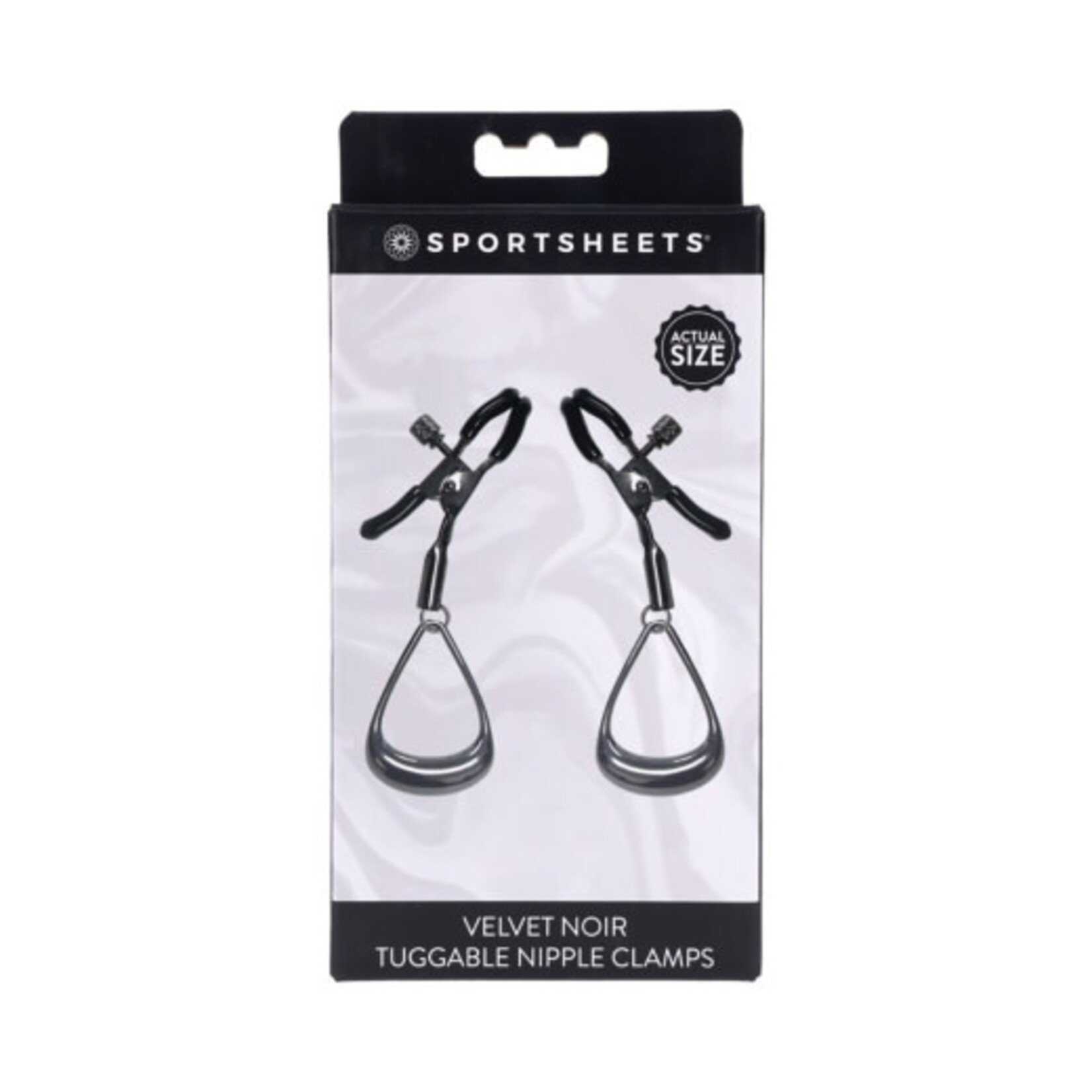 VELVET NOIR TUGGABLE NIPPLE CLAMPS