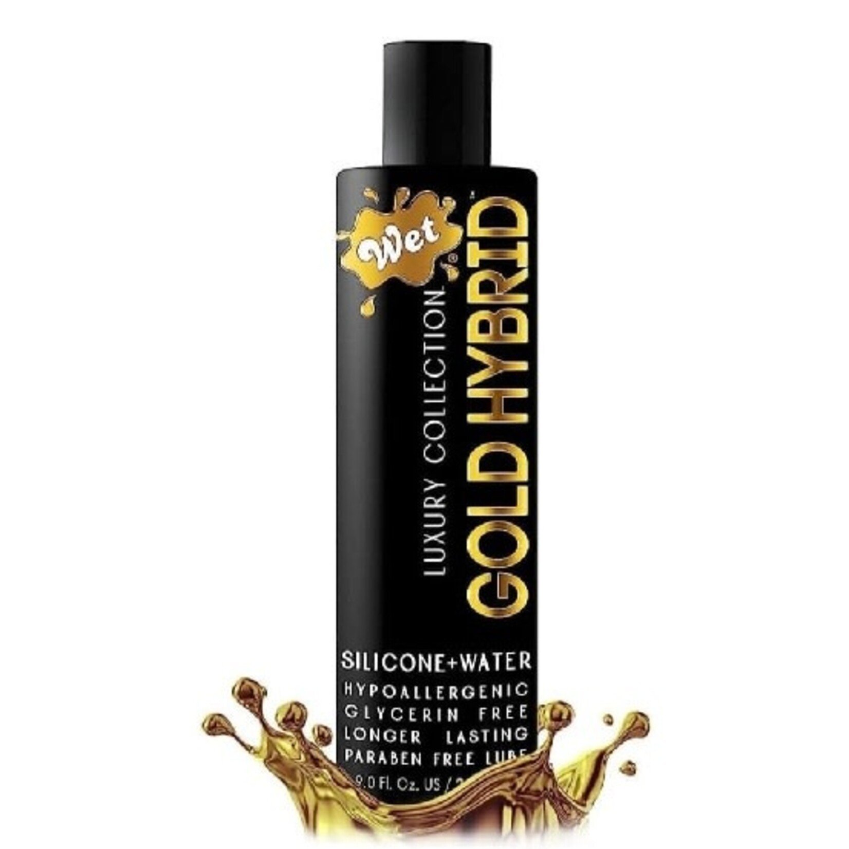 WET WET GOLD HYBRID WATER SILICONE BLEND 3 FL.OZ/89ML
