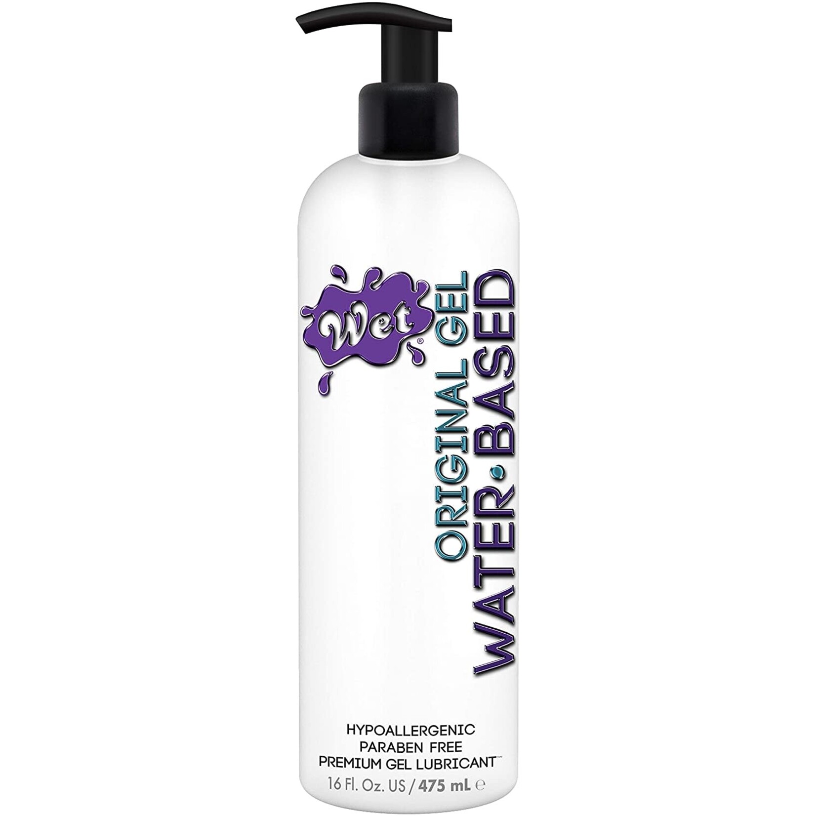 WET WET ORIGINAL WATER BASED GEL 16.0 FL.OZ/475ML W PUMP