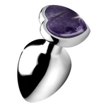 BOOTY SPARKS GEMSTONES PURPLE HEART ANAL PLUG LARGE