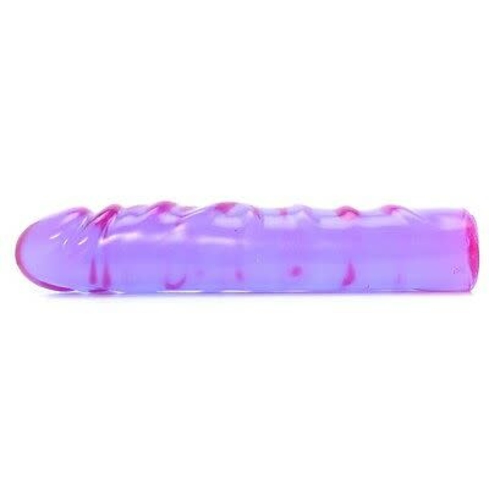 REFLECTIVE GEL 7.5 INCH JR. DILDO IN PURPLE